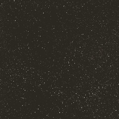 Night Starry Sky Seamless Pattern. Star Space Vector Background. Abstract Black Texture with White Dots.