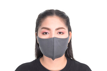Wearing a mask to prevent germs