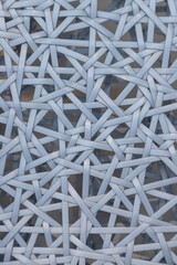 Abstract White Artificial rattan pattern