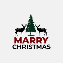 Marry Christmas design vector classic vintage style