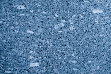 Wall terrazzo texture gray blue of stone granite black white background marble surface pattern sandstone small have mixed sand tile background.