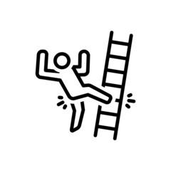 Black line icon for slip
