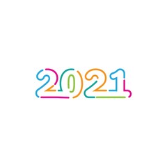2021 new year icon vector