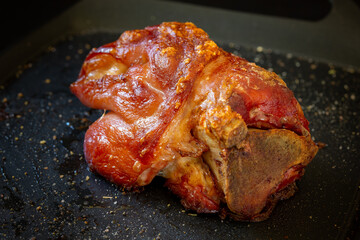 Tender, pull apart Bavarian style Pork Knuckle