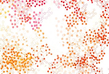 Light Red vector backdrop with artificial intelligence data.