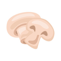 fresh mushroom vegetable healthy food icon