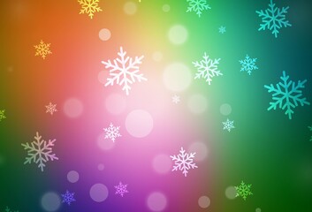 Dark Multicolor vector template in carnival style.