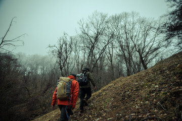 霧中登山
