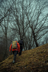 霧中登山