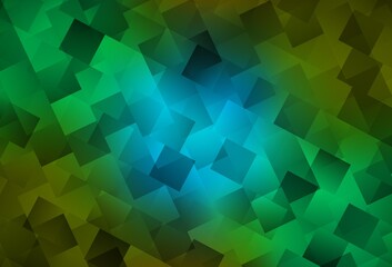 Obraz premium Light Blue, Yellow vector background with rectangles.