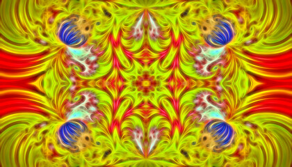 Abstract fractal background with a symmetrical pattern.