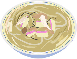 手書きのちゃんぽんのイラスト