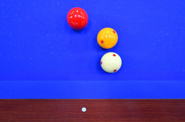 Billiard ball on the Billiard table