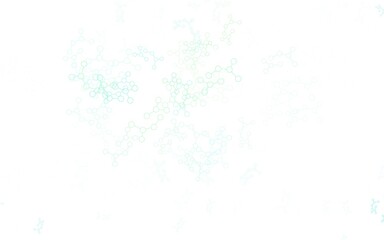 Light Blue, Green vector backdrop with artificial intelligence data.