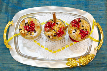 Traditional delicious Turkish dessert; Ashura (Asure)