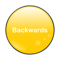 yellow button with white lettering backwards