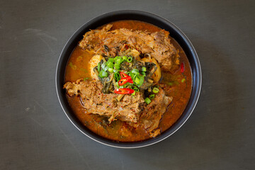Korean Food Pork Rib Hangover Soup which is called Ppyeodagwihaejang-gug
