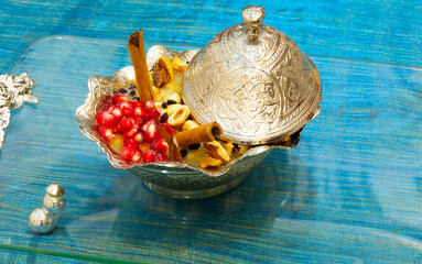 Traditional delicious Turkish dessert; Ashura (Asure)