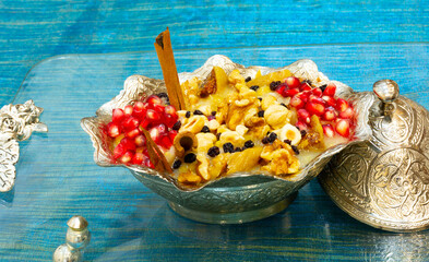 Traditional delicious Turkish dessert; Ashura (Asure)