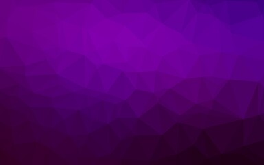 Obraz premium Dark Purple vector shining triangular template. Modern geometrical abstract illustration with gradient. Brand new design for your business.