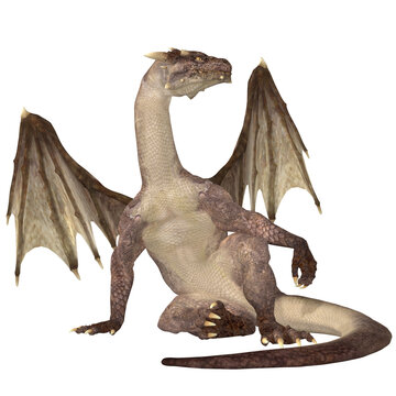 3d render of a fantasy dragon
