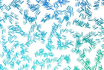 Dark blue, green vector template with repeated sticks.