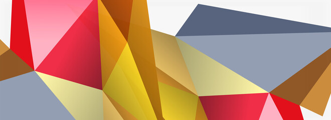 3d mosaic abstract backgrounds, low poly shape geometric design