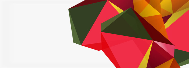 3d mosaic abstract backgrounds, low poly shape geometric design