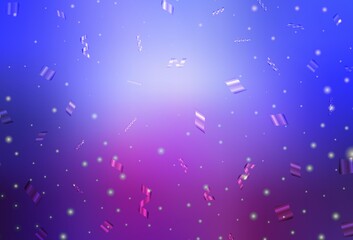 Light Blue, Red vector pattern in Christmas style.