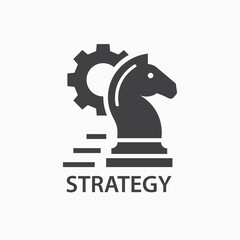 Strategy icon. Startup logo template. Vector illustration.