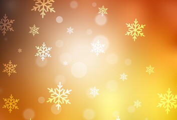 Light Orange vector texture in birthday style.