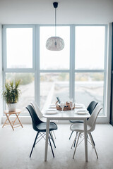Picture of a modern interior and big window