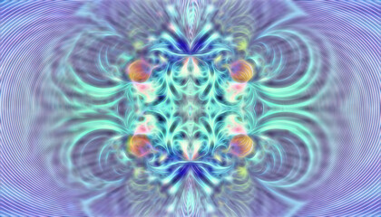 Abstract fractal background with a symmetrical pattern.