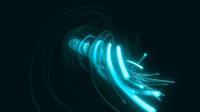 Glowing Lines Particles Flow strings, Shining Rays Backdrop animation elegant beautiful background for web design, disc, party, led screens. TV show, titles, text, VJ Mapping and etc...