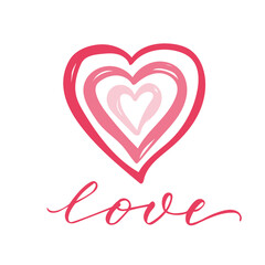 Vector lettering illustration of 