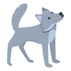 Nordic wolf icon. Cartoon of nordic wolf vector icon for web design isolated on white background