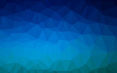Light BLUE vector polygon abstract layout. Brand new colorful illustration in with gradient. Textured pattern for background.