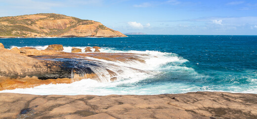 Panorama at the breathtaking Thistle Cove in the Cape Le Grand National Park east of Esperance, Western Australia