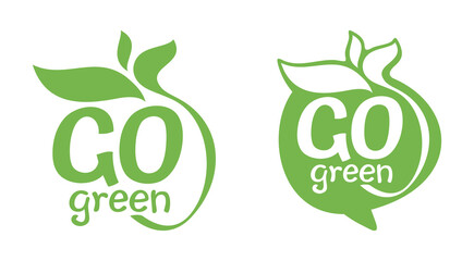 Go Green eco-friendly slogan