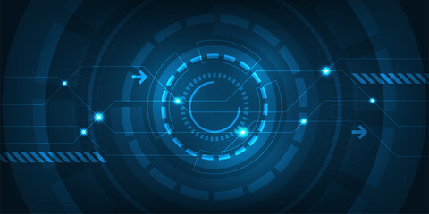 Vector background in the concept of technology.