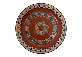 Old brown plate