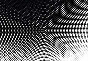  Dotted, dots, speckles abstract concentric circle. Spiral, swirl, twirl element.Circular and radial lines volute, helix.Segmented circle with rotation.Radiating arc lines.Cochlear