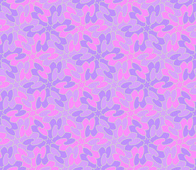 Stained glass texture from flowers. Seamless pattern. Wrapping paper.	