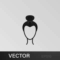 female hairstyle icon.Element hairstyles icon. Premium quality graphic design. Signs, symbols collection icon for websites, web design