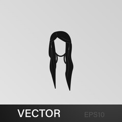 female hairstyle icon.Element hairstyles icon. Premium quality graphic design. Signs, symbols collection icon for websites, web design