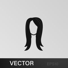 female hairstyle icon.Element hairstyles icon. Premium quality graphic design. Signs, symbols collection icon for websites, web design