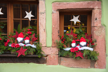 Fototapeta na wymiar Weihnachten in Riquewihr im Elsass