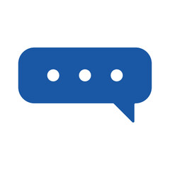 speech bubble message flat style icon
