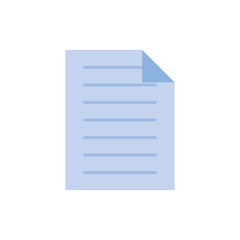 paper sheet document flat style icon