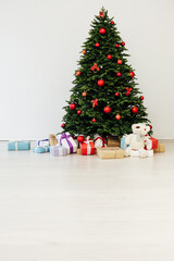 New Year's holiday interior Christmas tree decor gifts